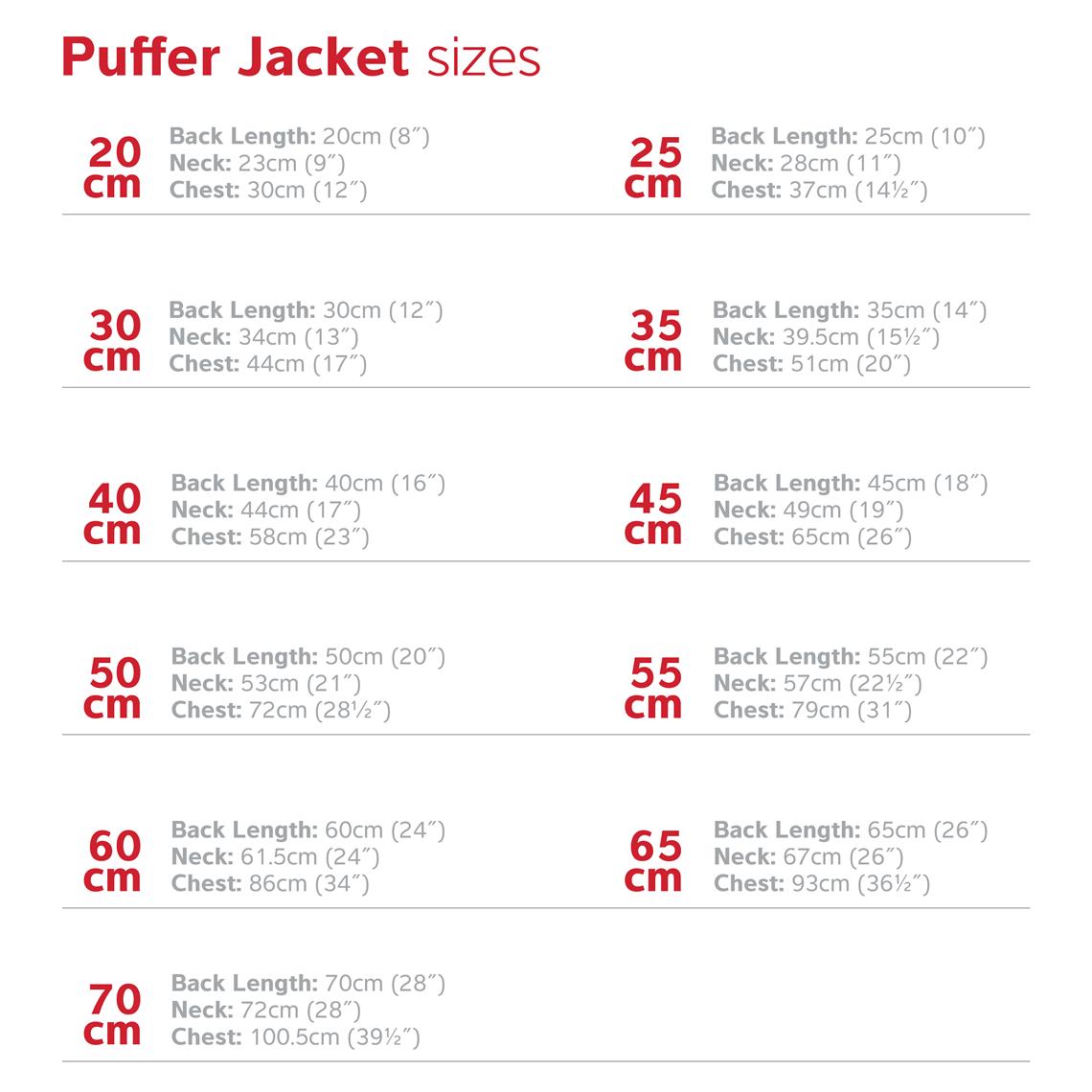 Red Dingo Puffer Jacket Jacke für Hunde - Sam & Emma