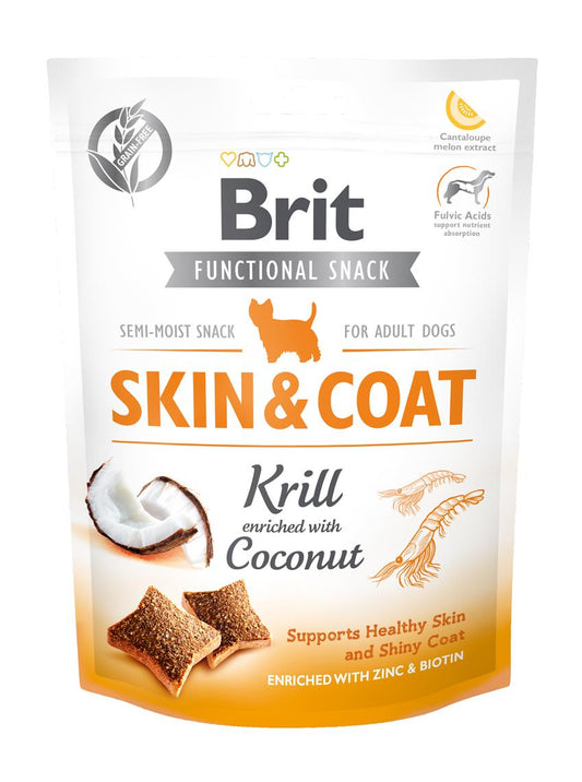 Brit Functional Snack - Skin & Coat Krill - Krill + Kokos - Sam & Emma