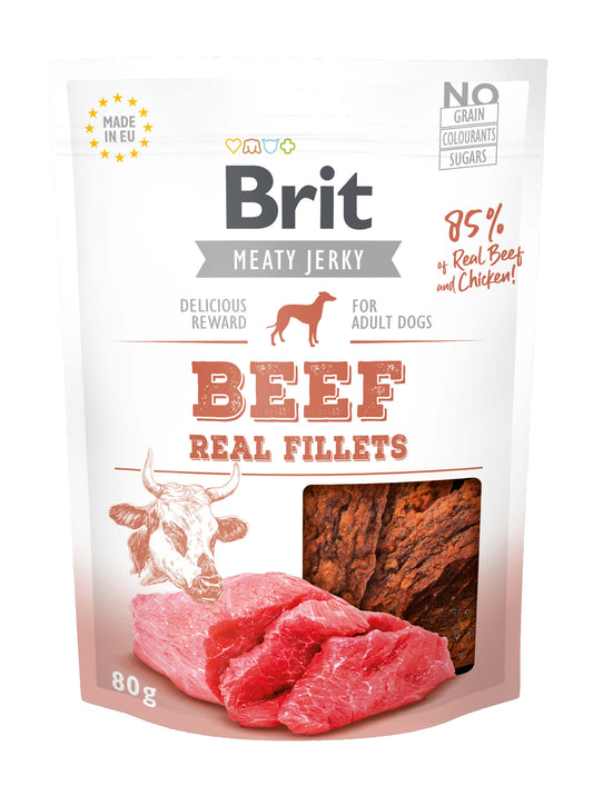 Brit Meaty Jerky - Beef Fillets - Rinderfilets - Sam & Emma