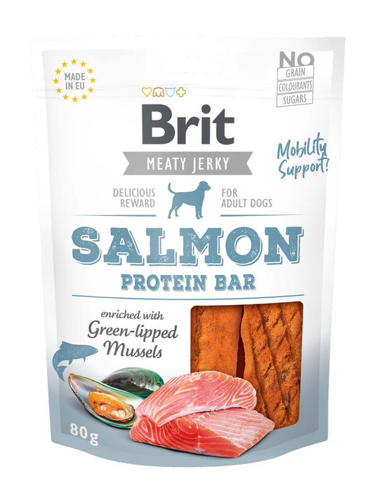 Brit Meaty Jerky - Salmon Protein Bar - Lachs Protein-Riegel - Sam & Emma