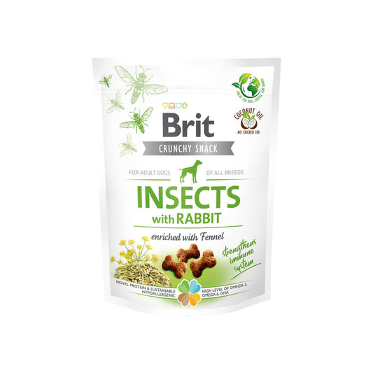 Brit Care Dog - Crunchy Cracker - Insects with Rabbit enriched with Fennel - Sam & Emma