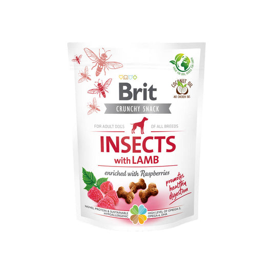 Brit Care Dog - Crunchy Cracker - Insects with Lamb enriched with Raspberries - Sam & Emma