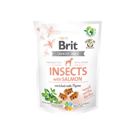 Brit Care Dog - Crunchy Cracker - Insects with Salmon enriched with Thyme - Sam & Emma