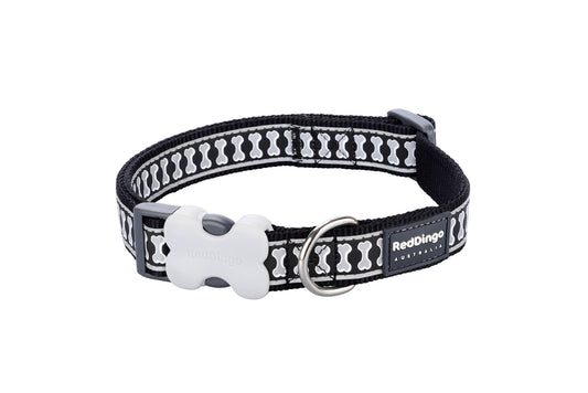 Red Dingo Reflective Bones Hundehalsband reflektierend - Sam & Emma