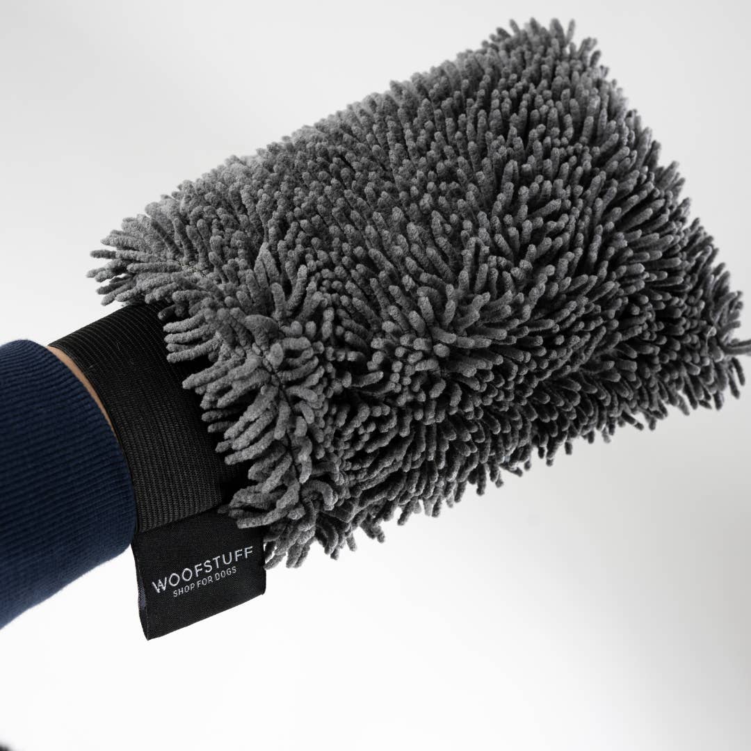 Woofstuff Hunde-Trockenhandschuh Quick Dry, Graphit