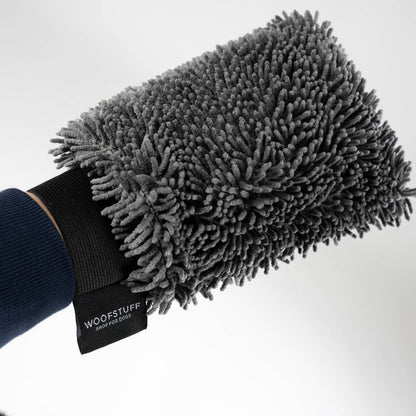Woofstuff Hunde-Trockenhandschuh Quick Dry, Graphit