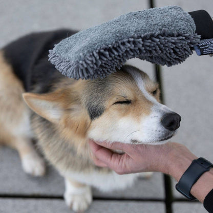 Woofstuff Hunde-Trockenhandschuh Quick Dry, Graphit