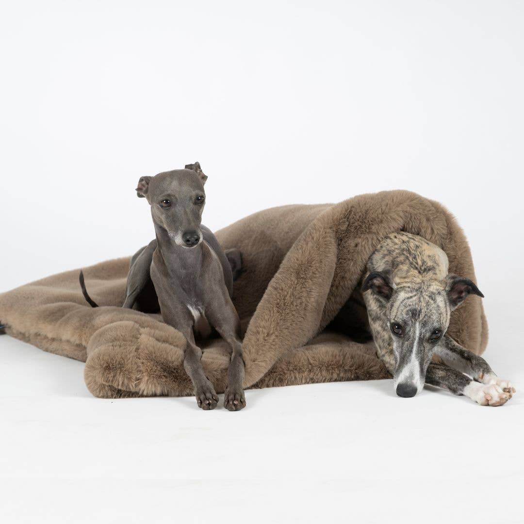 Woofstuff Kuschelschlafsack Fluffy, Taupe