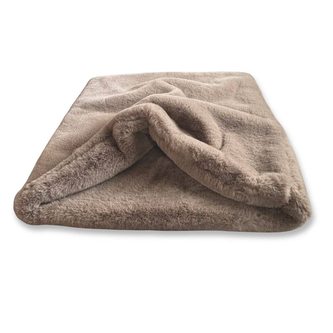 Woofstuff Kuschelschlafsack Fluffy, Taupe