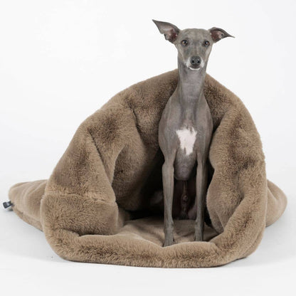 Woofstuff Kuschelschlafsack Fluffy, Taupe
