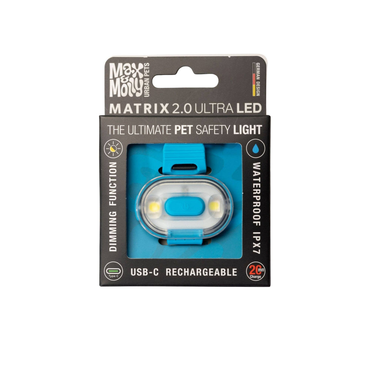 Max & Molly Matrix Ultra LED Sicherheitslicht, Sky Blue